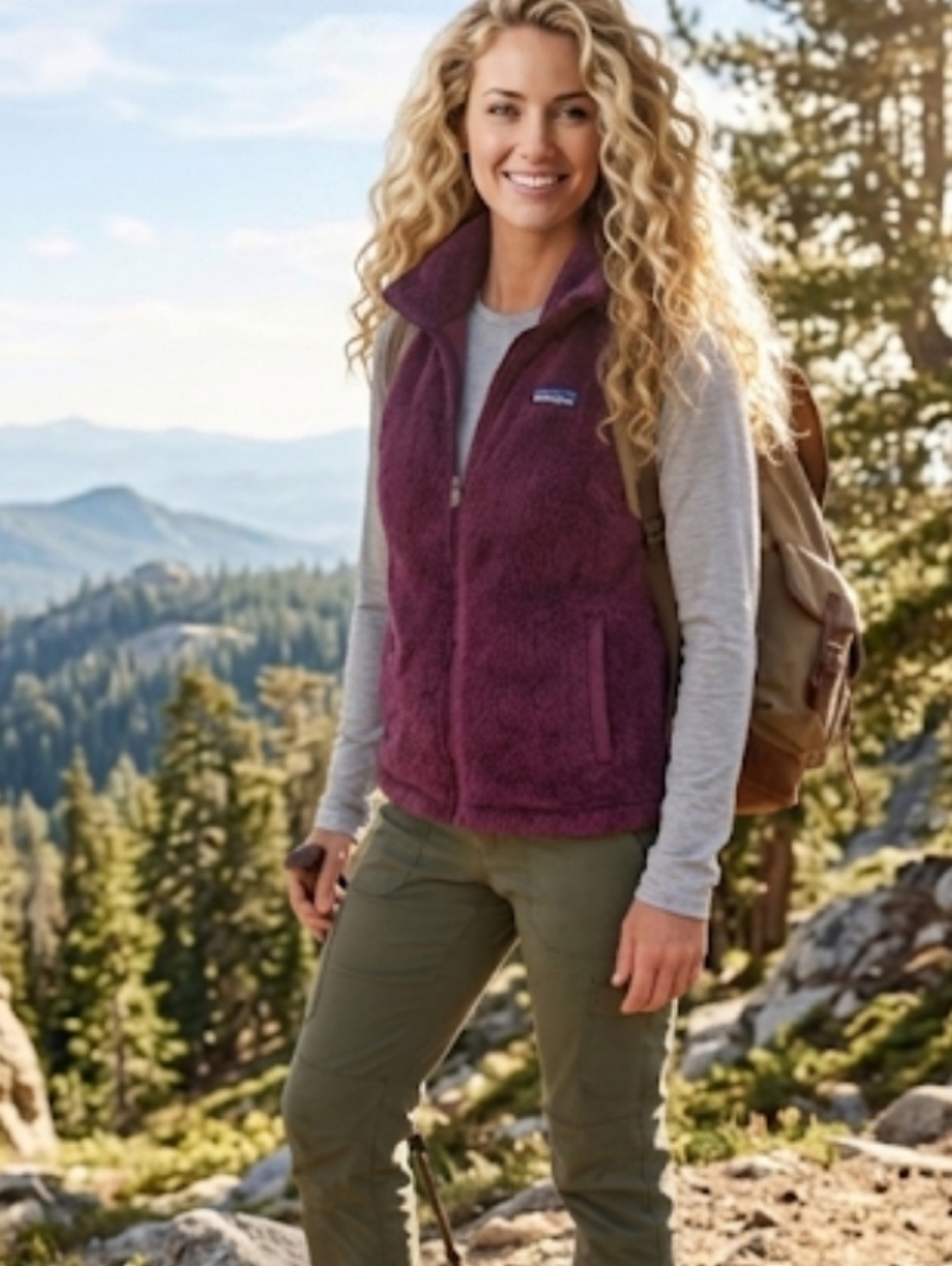Patagonia Los Gatos Vest Purple Small